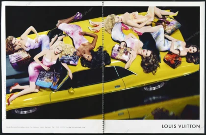 Louis Vuitton 2008 Print Ad - Claudia Schiffer, Linda Evangelista