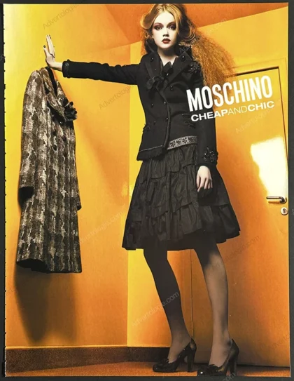 Moschino Cheap and Chic 2005 Print Ad - Lindsay Ellingson