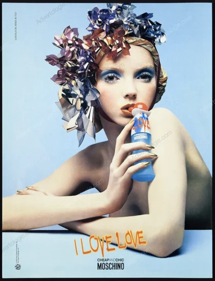 Moschino Love Perfume 2006 Print Ad - Lily Cole