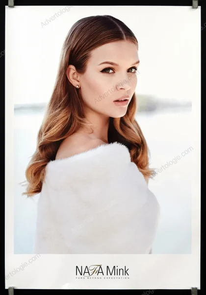 NAFA Mink 2016 Fur Fashion Poster - Josephine Skriver