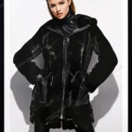 Black NAFA Mink 2016 Fur Fashion Poster - Josephine Skriver
