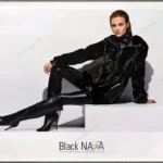 Black NAFA Mink 2016 Fur Fashion Poster - Josephine Skriver