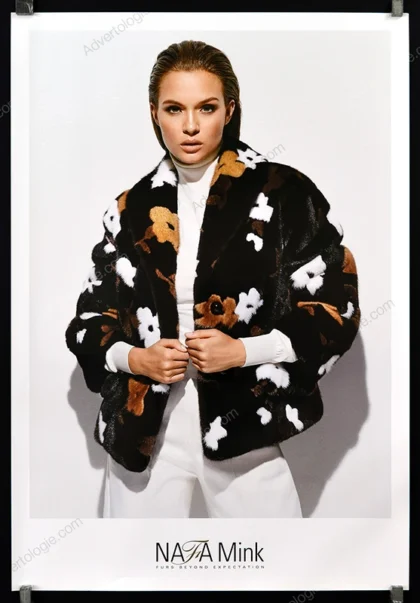 NAFA Mink 2016 Fur Fashion Poster - Josephine Skriver