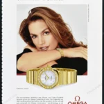 Omega Watches 2003 Print Ad - Cindy Crawford