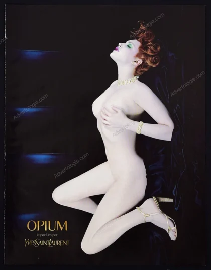 Opium Yves Saint Laurent Perfume 2000 Print Ad - Sophie Dahl