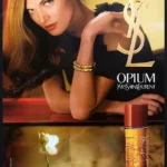 Opium Yves Saint Laurent Perfume 2007 Print Ad - Malgosia Bela