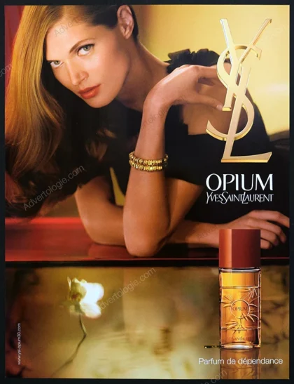 Opium Yves Saint Laurent Perfume 2007 Print Ad - Malgosia Bela
