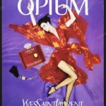 Opium Yves Saint Laurent Perfume 1996 Print Ad - Linda Evangelista