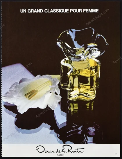 Oscar de La Renta Perfume 1985 Print Ad