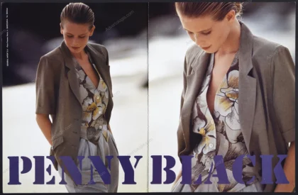 Pennyblack 1990 Ad Print Ad - Claudia Schiffer
