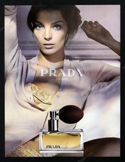 Prada Perfume 2004 Print Ad - Daria Werbowy