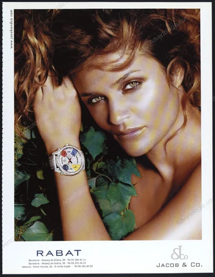 Rabat Jacob & Co. Watches 2007 Print Ad - Helena Christensen