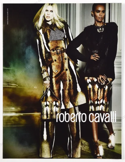 Roberto Cavalli 2013 Print Ad - Liya Kebede, Iselin Steiro