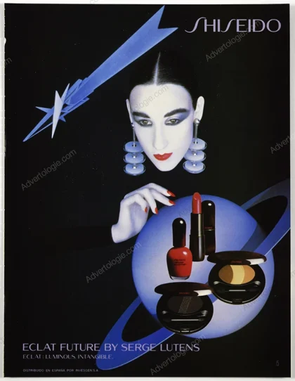 Shiseido Eclat Future by Serge Lutens Cosmetics 1991 Print Ad