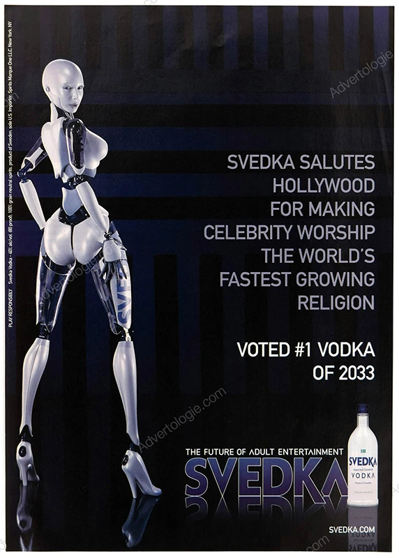 Svedka Vodka 2006 Print Ad - "Robot"