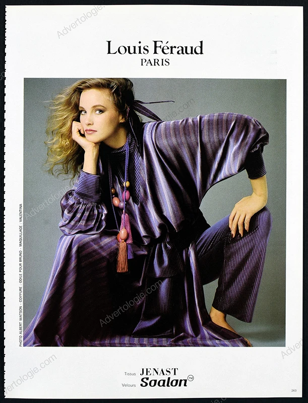 Ted Lapidus 1981 2-Page Print AD - Andrea Malkiewicz