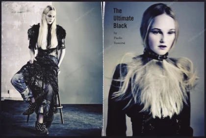 "The Ultimate Black" 2014 12-Page Editorial - Paolo Roversi