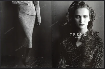 Trend Les Copains 1998 Print Ad - Carmen Kass, Peter Lindbergh