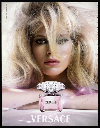 Versace Bright Crystal Perfume 2006 Print Ad - Iselin Steiro