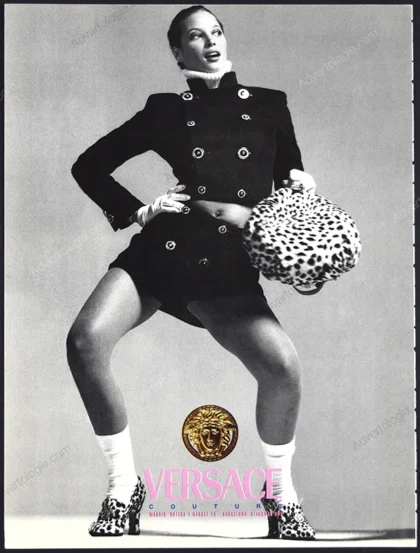 Versace Couture 1994 Print Ad - Chisty Turlington, Richard Avedon
