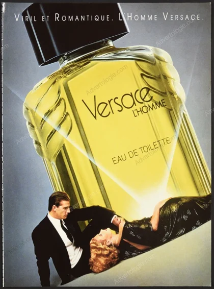 Versace L'Homme Perfume 1985 Print Ad