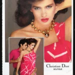 Christian Dior Boutique 1980 Advertorial - Gia Carangi