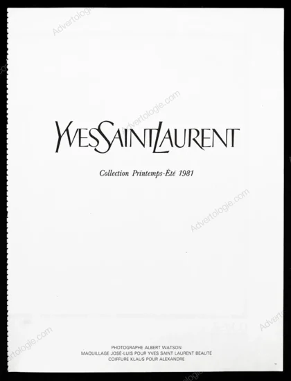 Yves Saint Laurent Printems-Été 1981 7-Page Advertorial - Jerry Hall