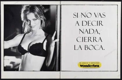 Wonderbra Lingerie 1995 Print Ad - Eva Herzigova, Ellen von Unwerth