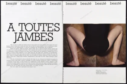 "A Toutes Jambes" 1979 4-Page Beauty Editorial - Guy Bourdin