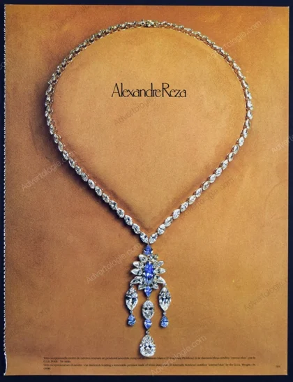 Alexandre Reza Jewelry 1986 Print Ad