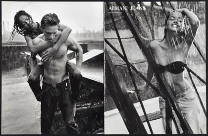 Armani Jeans 2001 Print Ad - Adriana Lima