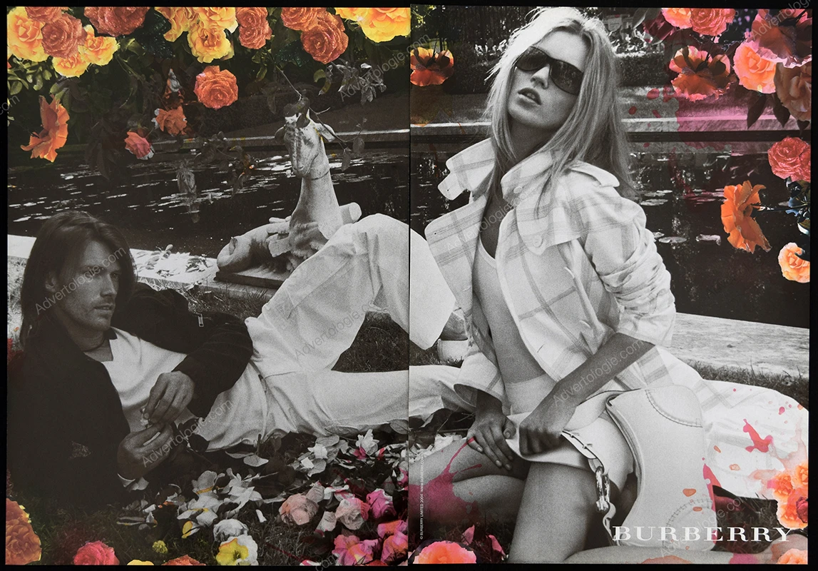 Burberry Spring 2003 Print Ad - Kate Moss, Mario Testino