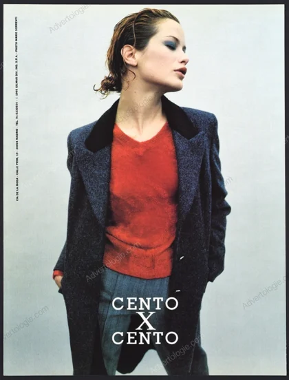 Cento X Cento 1995 Print Ad - Carolyn Murphy, Mario Sorrenti