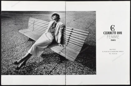 Cerruti 1881 Femme 1979 Print Ad - Jean-Loup Sieff