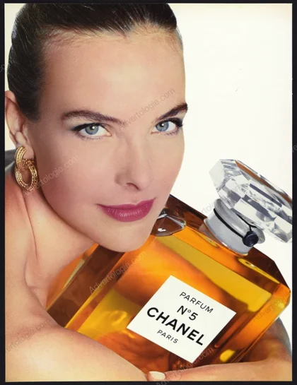 Chanel N°5 Perfume 1992 Print Ad - Carole Bouquet