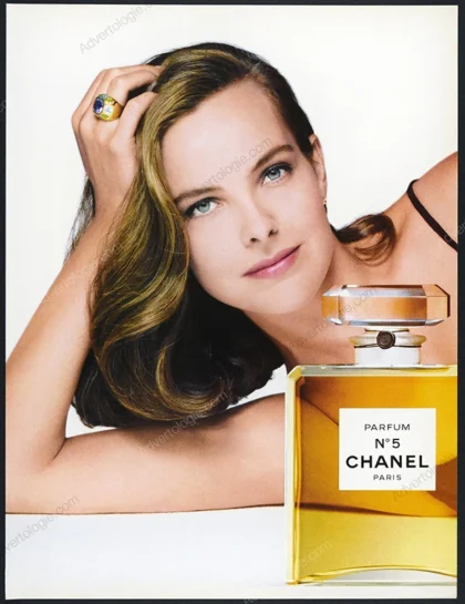 Chanel N°5 Perfume 1994 Print Ad - Carole Bouquet
