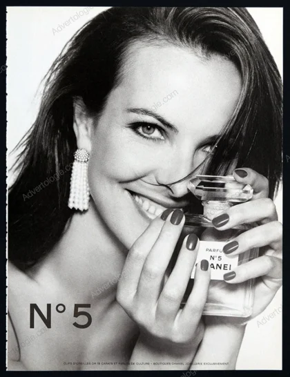 Chanel N°5 Perfume 1996 Print Ad - Carole Bouquet