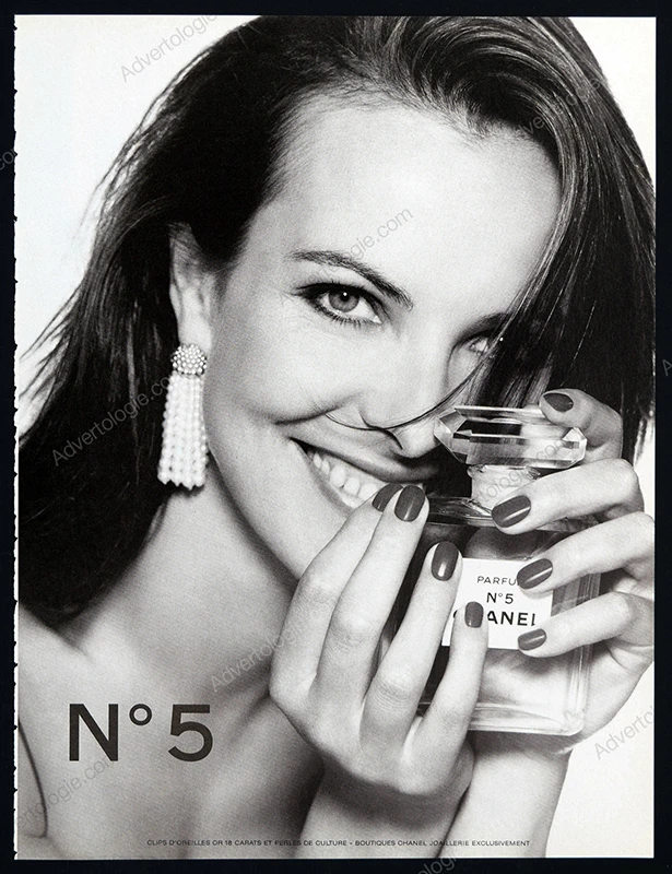 Chanel N°5 Perfume 1996 Print Ad - Carole Bouquet