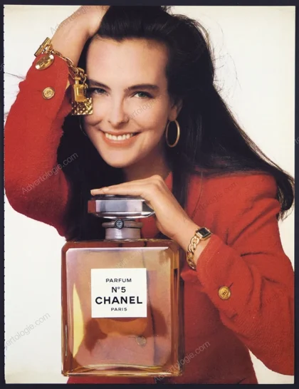 Chanel N°5 Perfume 1989 Print Ad - Carole Bouquet