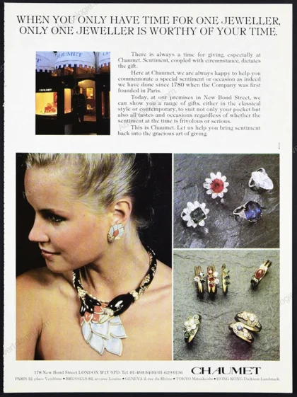 Chaumet Jewelry 1981 Print Ad