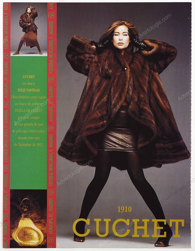 Cuchet Furs 1992 Print Ad
