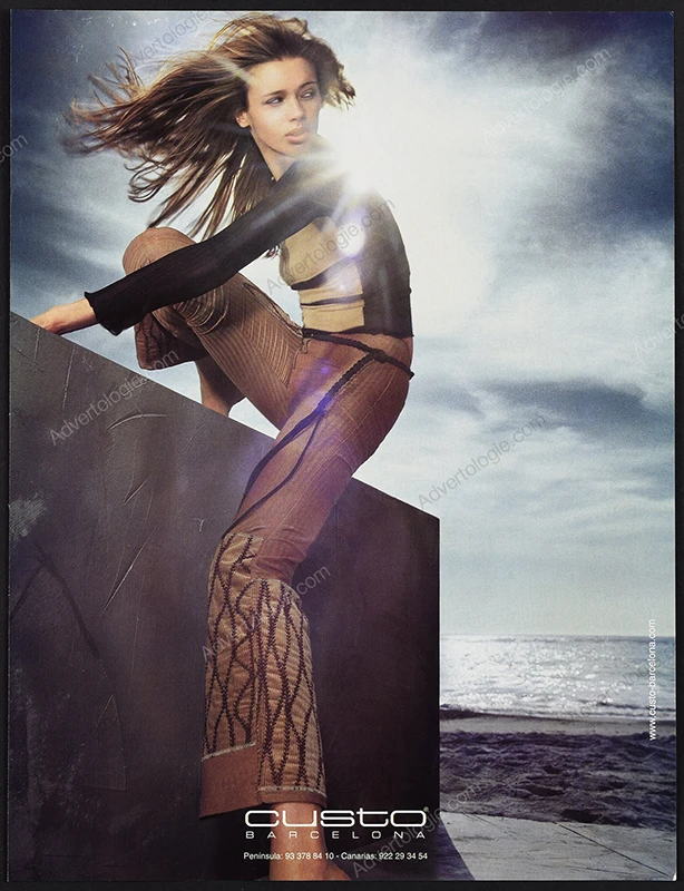 Custo Barcelona 2001 Print Ad - Nina Joukova
