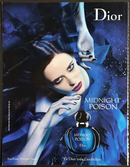 Midnight Poison Christian Dior Perfume 2007 Print Ad - Eva Green