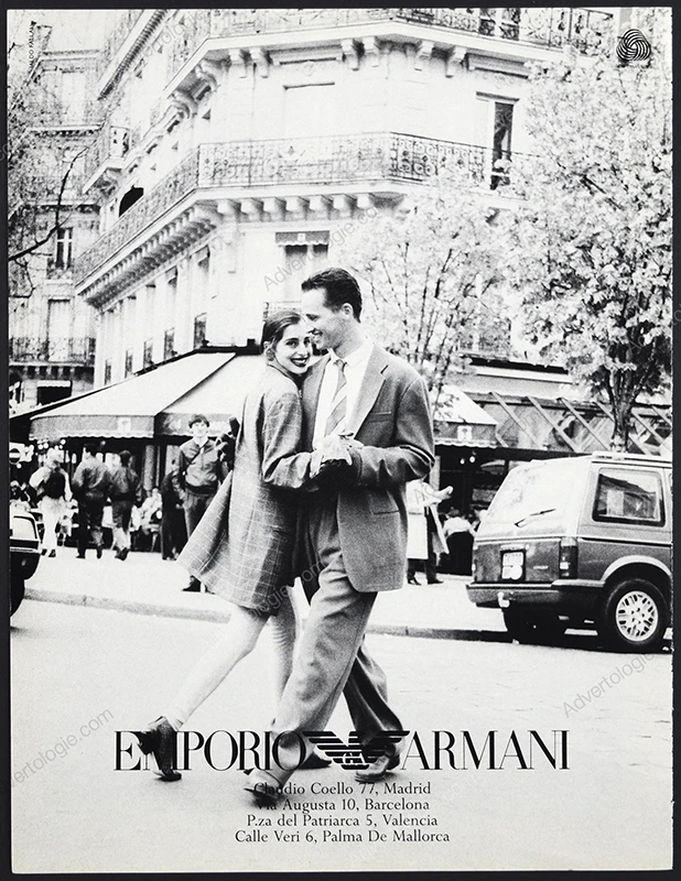 Emporio Armani 1990 Print Ad - Aldo Fallai