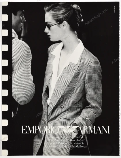 Emporio Armani 1991 Print Ad - Aldo Fallai