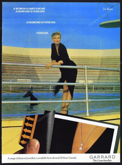 Garrard Jewellers De Beer Diamonds 1979 Print Ad