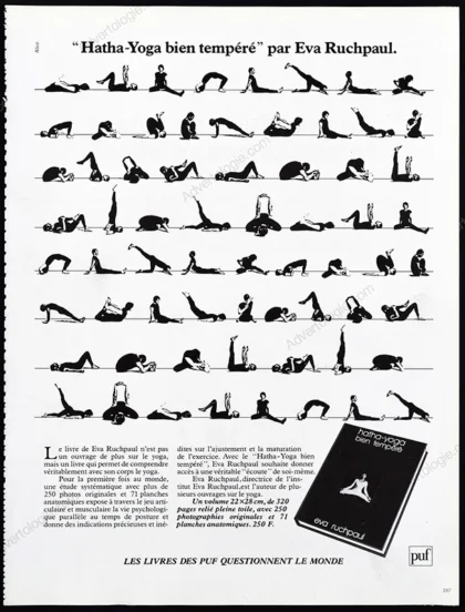 Hatha-Yogha Bien Tempéré Book 1979 Print Ad