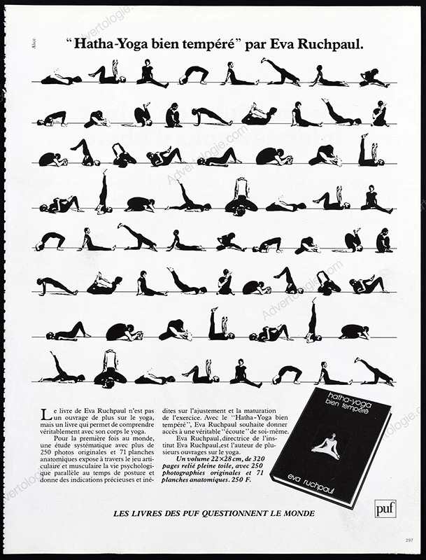 Hatha-Yogha Bien Tempéré Book 1979 Print Ad