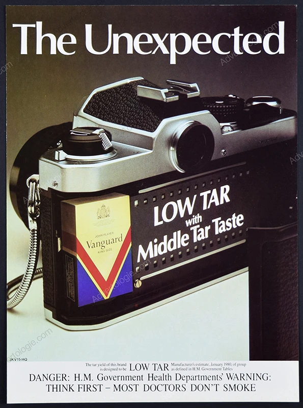 John Player Vanguard Cigarettes 1981 Print Ad