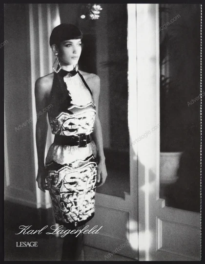 Karl Lagerfeld 1986 4-Page Advertorial - Marpessa Hennick